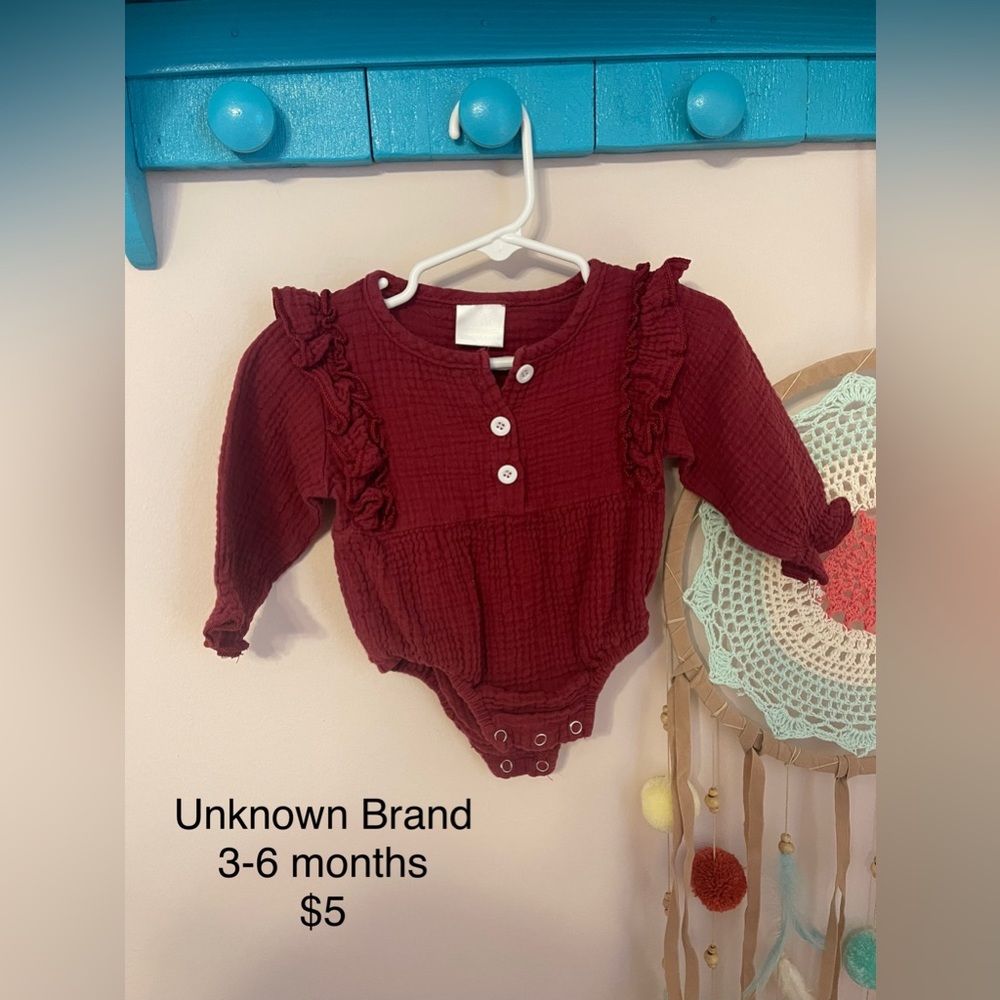 Boutique brand baby onesie